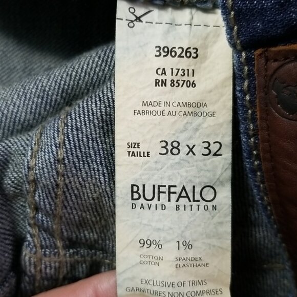 Buffalo David Bitton Men's Jeans Size 38x32 Driven-X Straight Leg Stretch - Picture 6 of 6